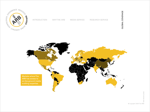 The global coverage page