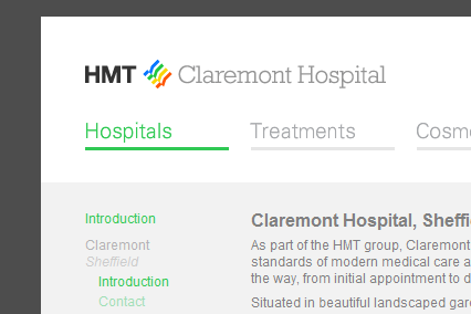 The hospital section