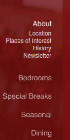 A closeup of the main menu