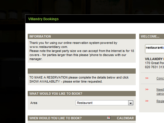 An intergrated booking system